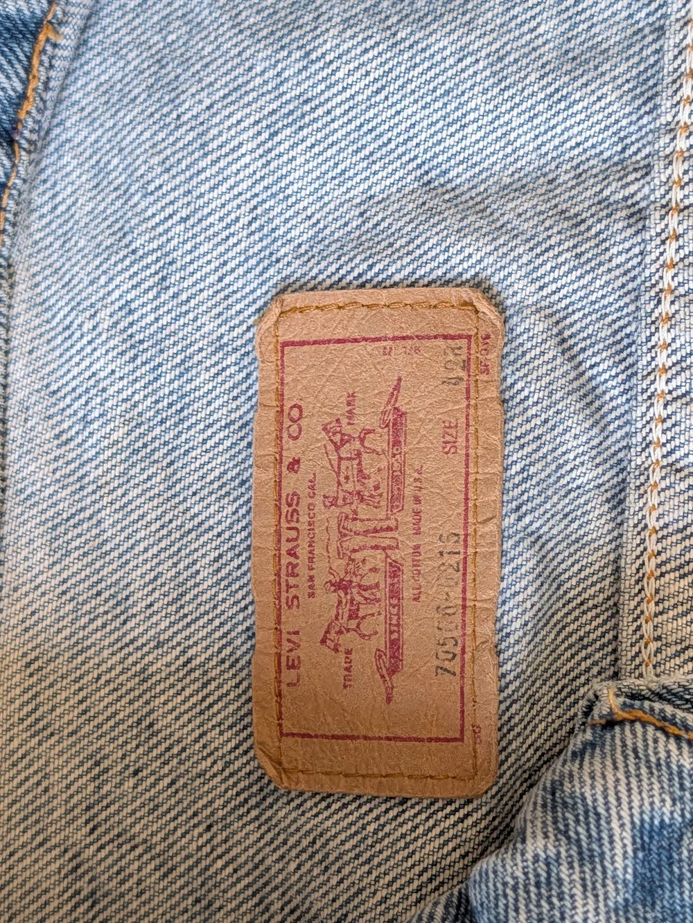 Vintage 1980s Levi's Denim Trucker Jacket Type III USA